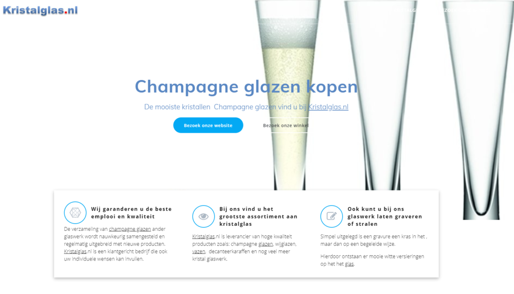 Champagne glazen kopen